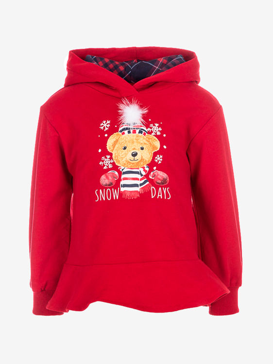 Picture of ND0832-COTTON THERMAL HOODY CHRISTMAS TOP